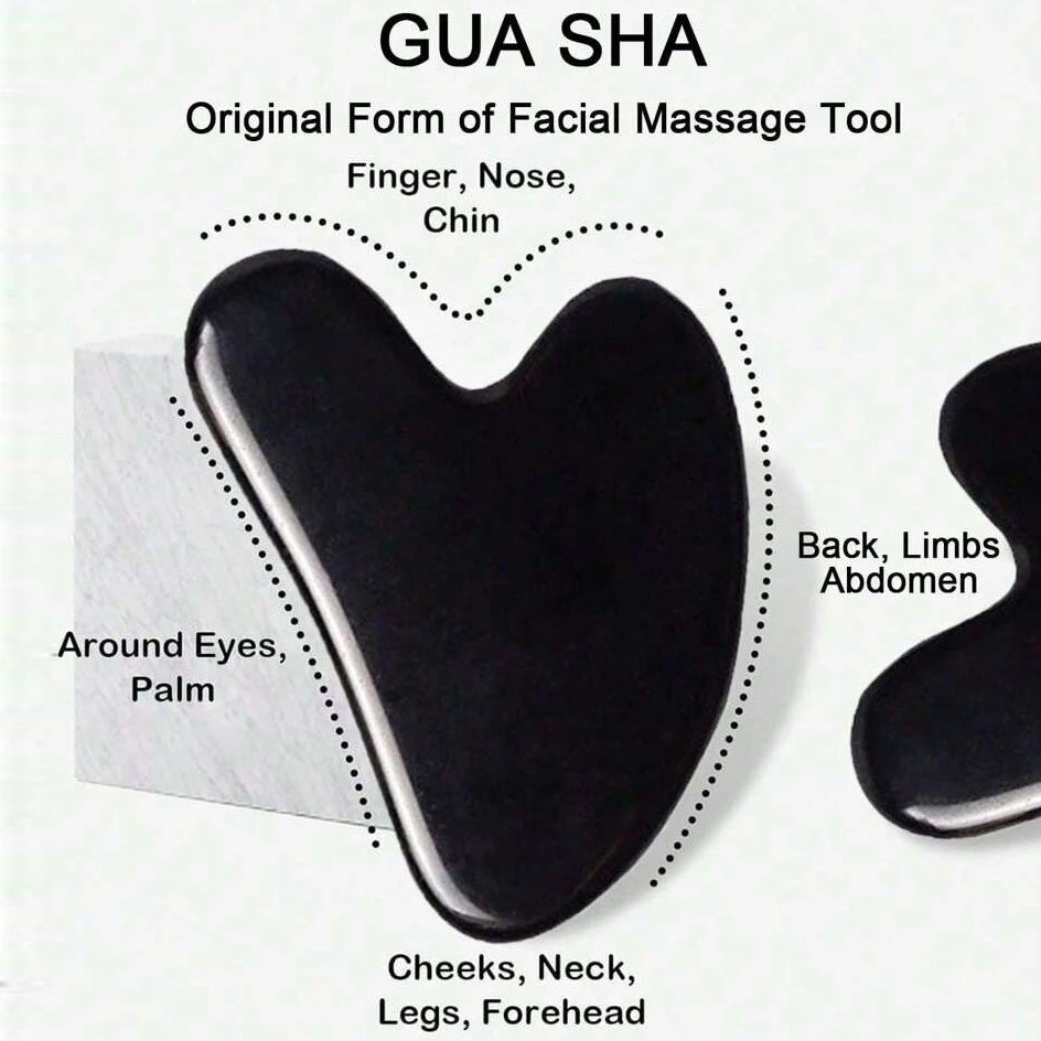 Set de cuidado facial con rodillo de hielo y Gua Sha